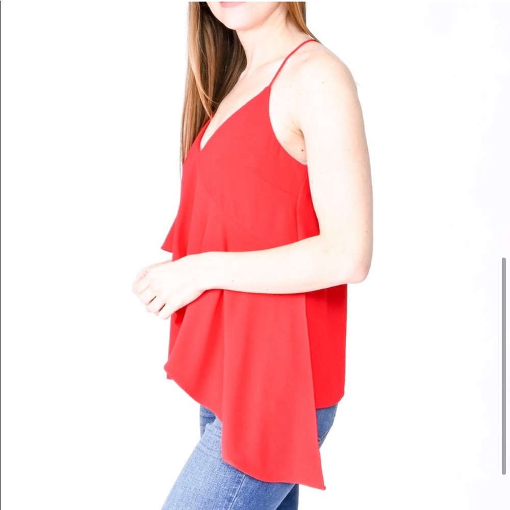 Amanda Uprichard Red Ruffle Top - Picture 4 of 9